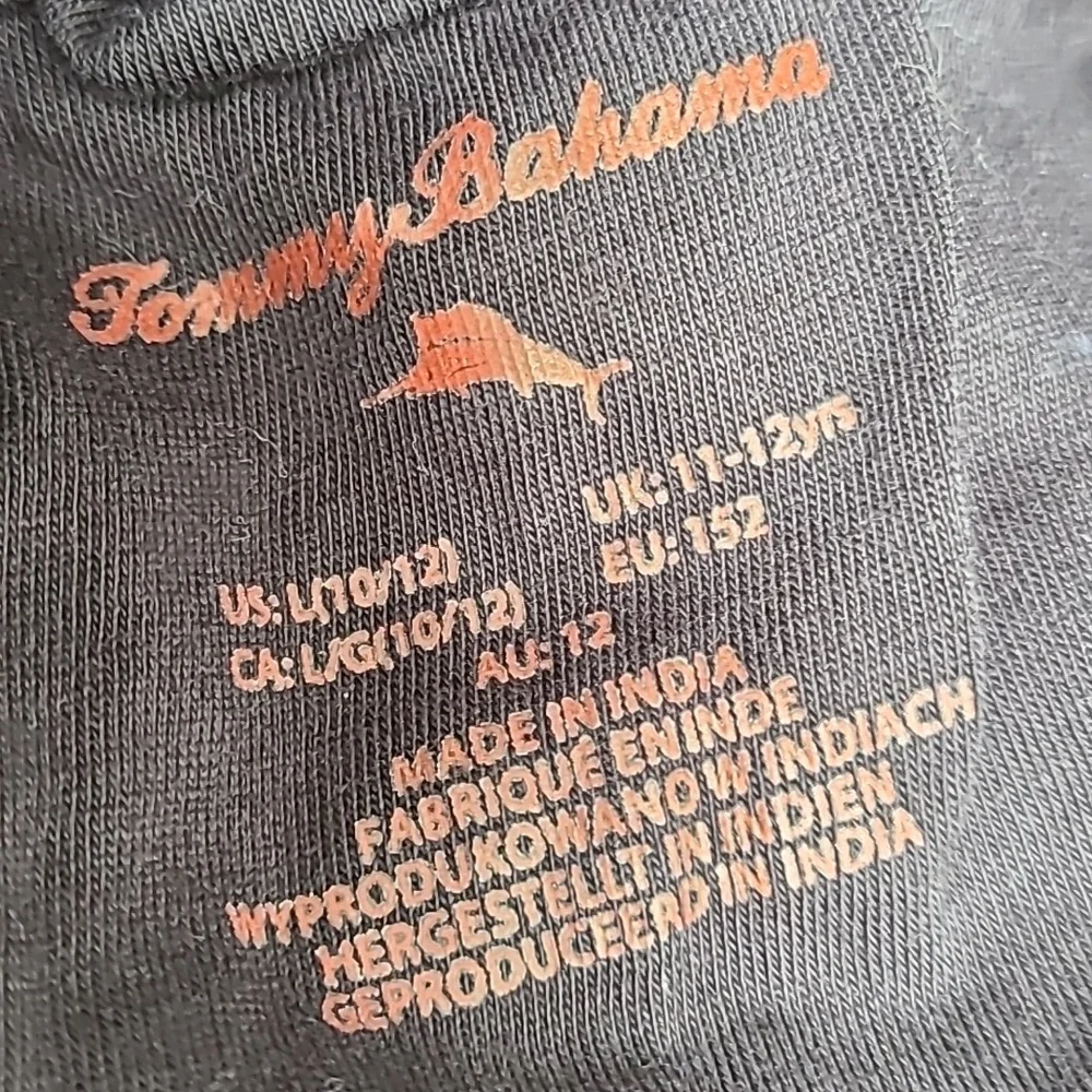 Tommy Bahama black‎ long sleeve half zip shirt